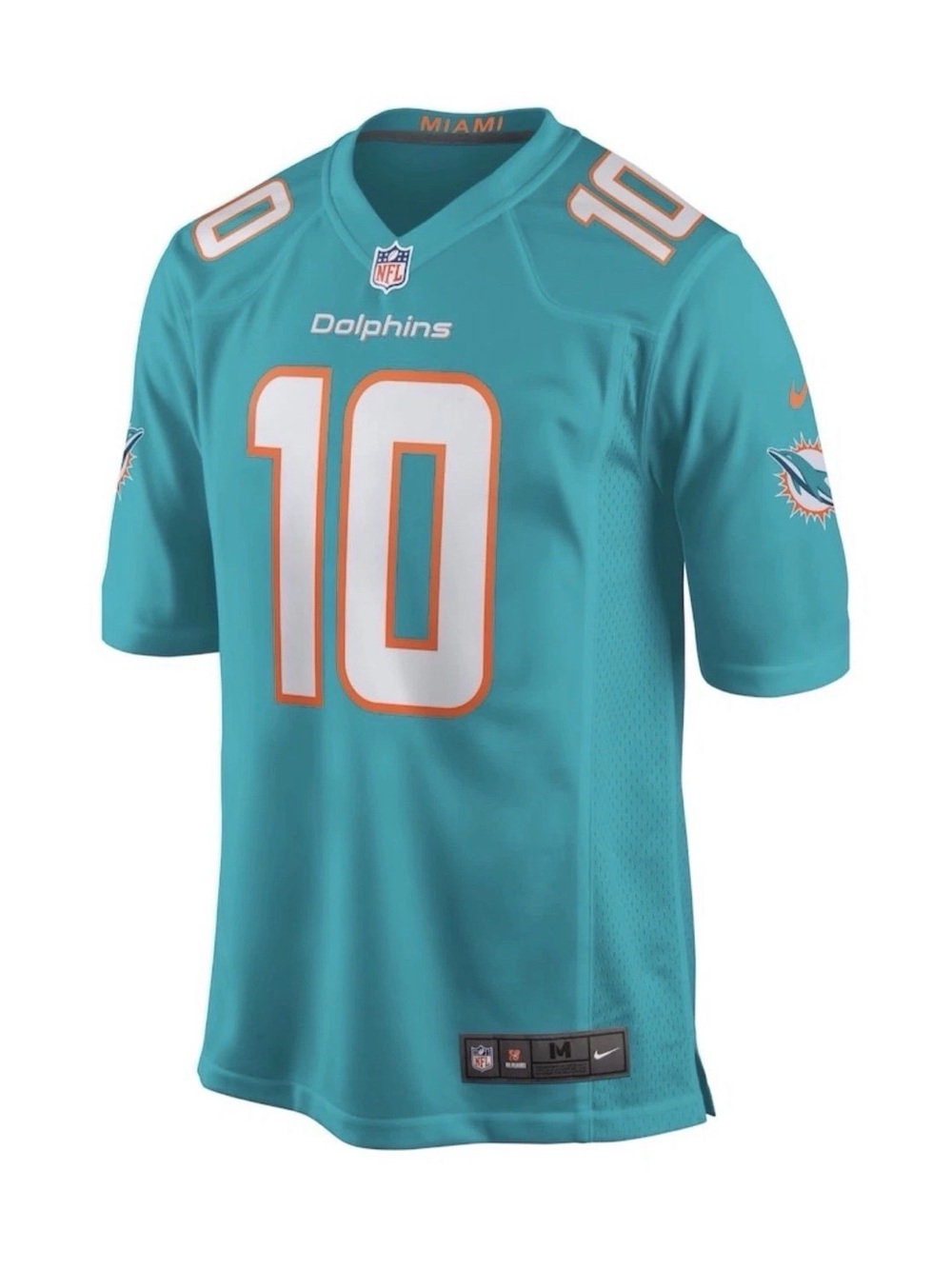 Nike Miami Dolphins Tyreek Hill #10 NFL Game Football Jersey Men's 3XL Aqua NWT